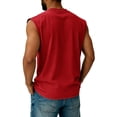 thumbnail image 4 of Hogleaql Usa Tank Top Men 4th Of July Muscle American Flag Print Sleeveless Shirt Crewneck Patriotic Workout Dressy Tank Tee Red 4XL, 4 of 4