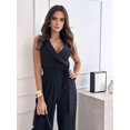 thumbnail image 5 of Women Jumpsuits Sleeveless V Neck Elegant Dressy Casual Backless Romper Summer Outfits, 5 of 8