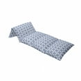 thumbnail image 4 of Vintage Floor Pillow Lounger Cover, French Country Style Floral Circular Pattern Lace Ornamental Snowflake Design Print, Nap Mat Printed Fabric Case for 5 Pillows, 88" x 27", Blue White, by Ambesonne, 4 of 5