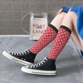 thumbnail image 3 of Lsque Ladybugs And White Dots Printed Crew Socks Men's Women's LightWeight Thin Casual Calf Socks ,Knee High Socks,Cotton Socks, 3 of 9