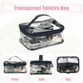 thumbnail image 3 of Unique Bargains 2pcs Clear Makeup Bags Waterproof Cosmetic Bags for Travel Zipper Makeup Pouch for Women Navy Blue, 3 of 7
