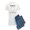 With Blue Strpe Pant, variant on - The Molar Bear. Fighting Against Enamel Cruelty Pa - Men's Light Pajamas