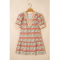 thumbnail image 5 of Women's White Tulip Floral Print Cotton Mini Dress – Perfect for Summer Vacations, XL, 5 of 12