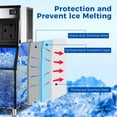 thumbnail image 4 of Commercial Ice Maker Machine, 550Lb/24H, 30'' Wide Ice Machine with 440.9Lb Large Storage Bin, Clear Ice Cube Air Cooled Stainless Steel Ice Maker for Bar/Cafe/Restaurant/Business, 1340W, 4 of 7