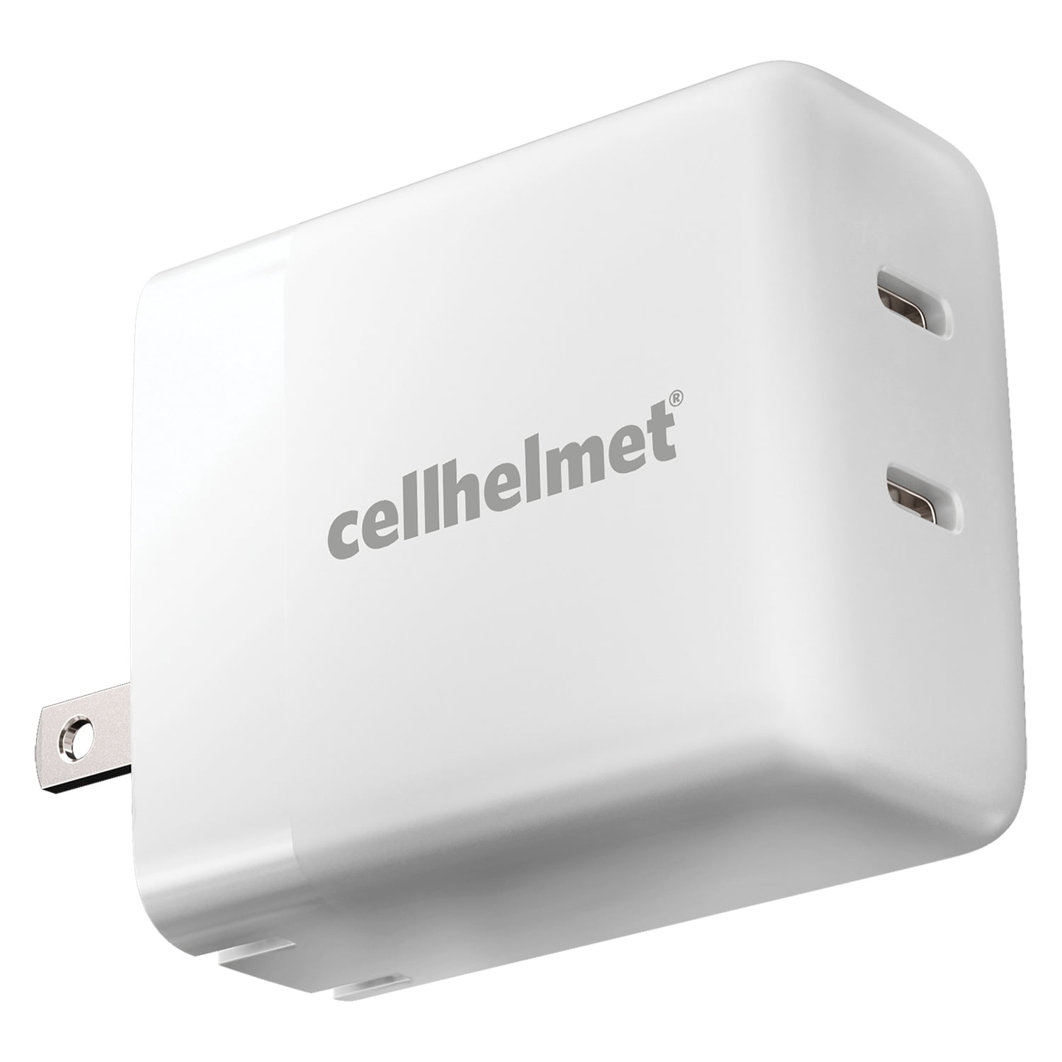 cellhelmet WALL-PD-20W-C-C 20-Watt Dual Wall Black Charger with 2 USB-C Ports