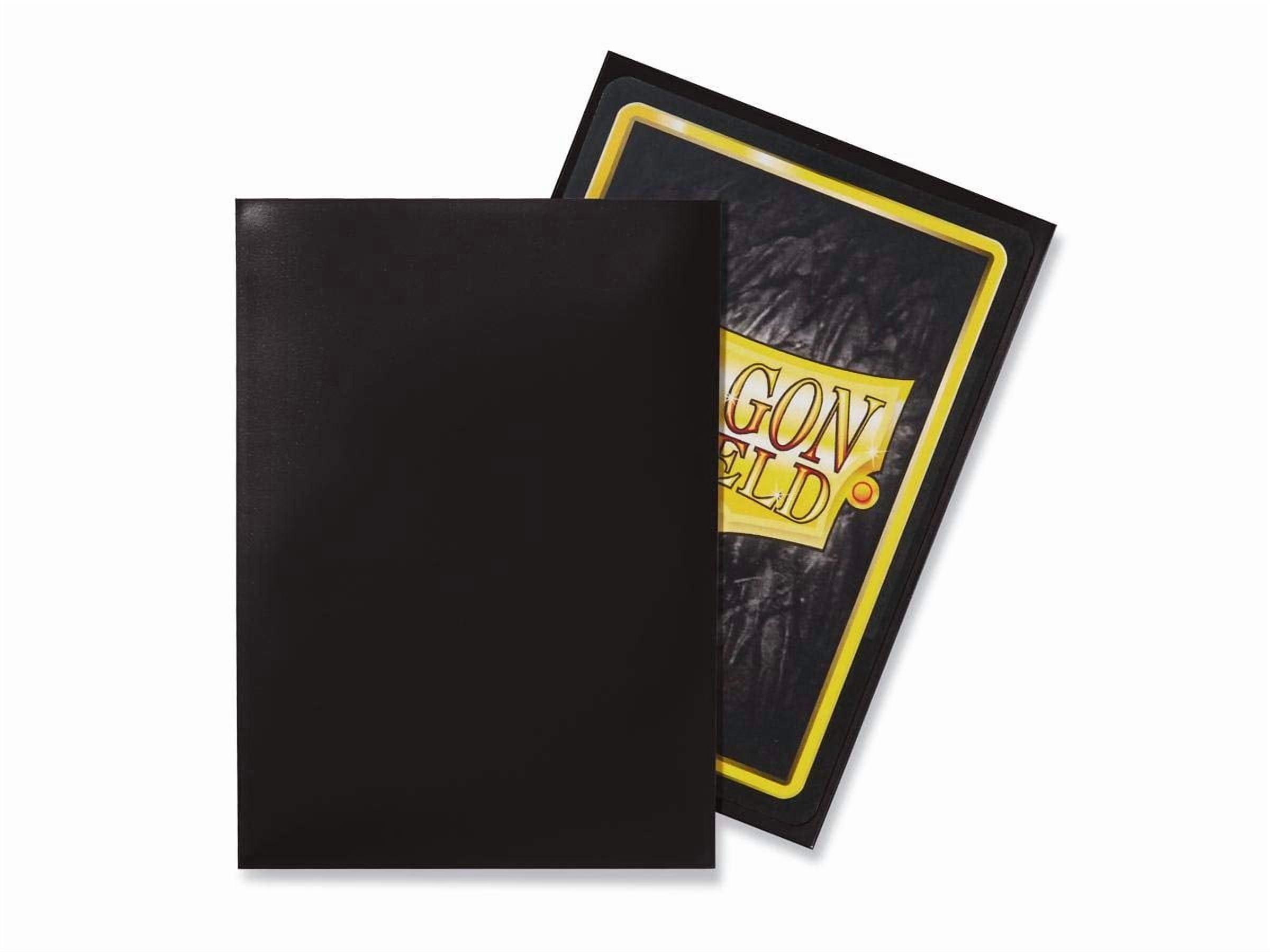 5 Packs Dragon Shield Classic Black Standard Size 100 ct Card Sleeves Value Bundle!