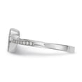 thumbnail image 3 of SS Rhodium-Plated CZ Brilliant Embers Heart Ring in Sterling Silver - Size 6, 3 of 3