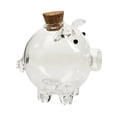 thumbnail image 3 of Glass Piggy Bank, ahorro de escritorio frasco de escritorio transparente Organizador de almacenamiento de almacenamiento Caja de ahorro de dinero para Estilo B, 3 of 8