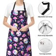 thumbnail image 6 of Cauagu Skull mushroom space Aprons with Pockets,Waterproof Apron for Women,Kitchen Cooking Apron Adjustable Bib Aprons Chef Apron for Cooking,Drawing,Crafting, 6 of 8