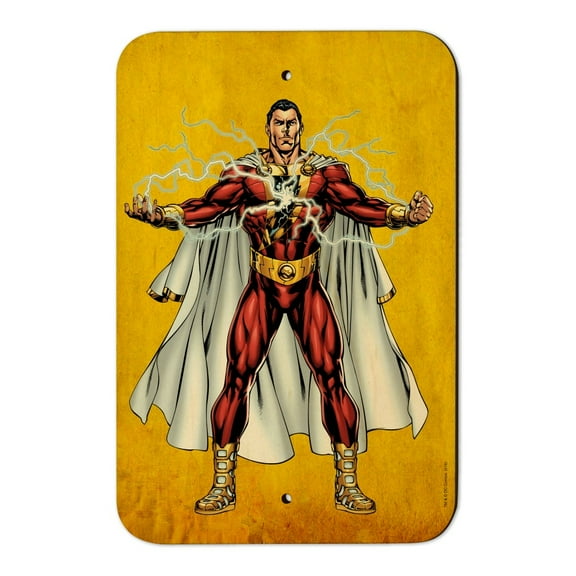 Justice League Shazam Character Home Business Office Sign