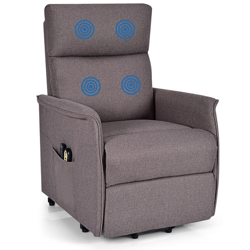 Finihen Electric Power Lift Relax Sofa Recliner Chair, Power Lift Recliner Sofa, Power Lift Massage Recliner Chair for Elderly with Heavy Padded Cushion, for Living Room, Bedroom, Brown Finihen Electric Power Lift Relax Sofa Recliner Chair, Power Lift Recliner Sofa, Power Lift Massage Recliner Chair for Elderly with Heavy Padded Cushion, for Living Room, Bedroom, Brown