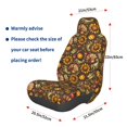 thumbnail image 3 of Naloa Chrysanthemum turkey Car Seat Covers Universal Front Seat Coves for Car Accessories ,Padded Car Covers for Automotive, SUV, Truck, and Van, 3 of 5
