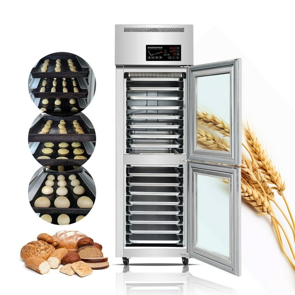 Kolice Commercial Automatic 18 Trays Bread/Dough Proofer Machine Baking Proofer-Integrated Freezing,Thawing,Keep Fresh and Fermentation,Temperature :-15C~ 45C