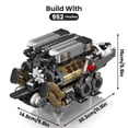 thumbnail image 4 of Set de construcción Mould King modelo W16 con motor, 952 piezas, 4 of 7