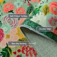 thumbnail image 7 of 2'x6' Floral Runner Rug,Non Slip Washable Boho Hallway Runner Rug with Rubber Backing,Soft Faux Wool Kitchen Runner,Low-Pile Carpet for Bedroom, Entrance, 7 of 7