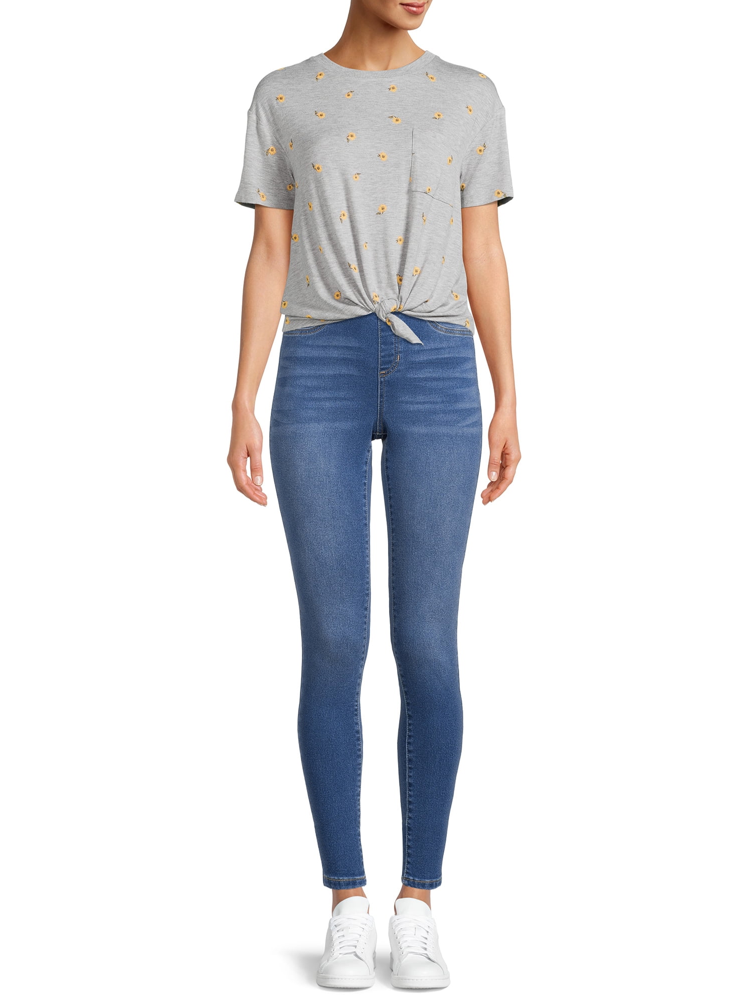 No Boundaries Juniors Pull On Skinny Jeggings, Sizes S-XXXL