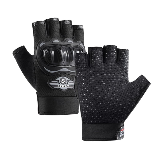 Guantes para montar en motocicleta DYNWAVEMX guantes para ciclismo medio transpirables antideslizantes gris