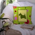 thumbnail image 3 of Carolines Treasures CK1147PW1414 Scottish Terrier Decorative   Canvas Fabric Pillow 14Hx14W multicolor, 3 of 4