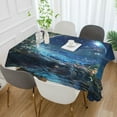 thumbnail image 2 of Yayeee Tablecloths 54" x 54" Rectangle Wrinkle Resistant Party Table Cover, Floral Occean, 2 of 8