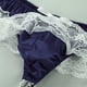 thumbnail image 3 of Gibobby arnés para mujer Tanga para hombre, Tanga de encaje, calzoncillos afeminados, ropa interior abierta Sexy , bragas íntimas (Azul marino, M), 3 of 4