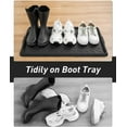 thumbnail image 3 of Boot-Tray Heavy Duty Rubber Mat with Lip Waterproof Shoe Mat Tray for Entryway Indoor Outdoor Multi Use Catch All Trays Entryway Shoe Storage 16x27.5 Inches, 3 of 6