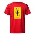 thumbnail image 3 of Playera Blusa de El Alacran De La Loteria Mexicana Tradicion Mexicana Mexico Color Rojo Talla Grande Marca Emil SaEs, 3 of 4