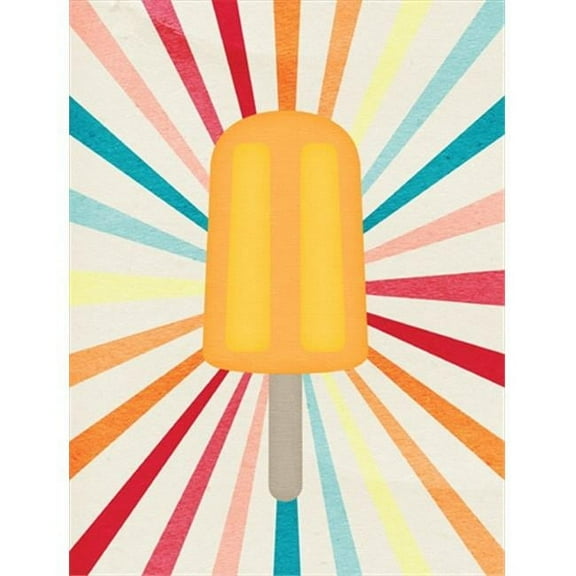 Orange Popsicle Flag Canvas House Size