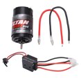 thumbnail image 2 of Motor cepillado 550 con juego ESC impermeable bidireccional 320A para RC Rock Crawler Car35T, 2 of 10