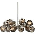 thumbnail image 4 of More Change 24" Crystal Sputnik Chandelier 12-Lights, Chrome Brushed Body, Smoke Gray Crystal Shape Modern Chandelier Ceiling Pendant Lighting Fixture for Dining Room Living Room Foyer, 4 of 6