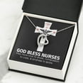 thumbnail image 3 of God Bless Nurses Forever Necklace w Message Card, 3 of 20