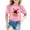 Pink, variant on Futezty Toddler Boy Girl Pumpkin Spooky Halloween T-Shirt Short Sleeve Kids Fun Tops 12M-14T
