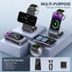thumbnail image 2 of GEJIUCAI Soporte de cargador inalámbrico magnético, estación de carga inalámbrica plegable 3 en 1, cargador de viaje para múltiples dispositivos para iPhone 16 15 14 13 12 Series, Apple Watch Ultra/9/, 2 of 5