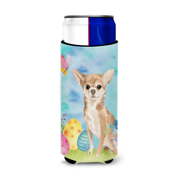 Carolines Treasures BB9621MUK Chihuahua Easter Michelob Ultra Hugger for slim cans Slim Can multicolor