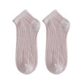 thumbnail image 3 of Women's Solid Color Light Mesh Breathable And Comfortable Spring And Summer Thin Short Socks, 3 of 3