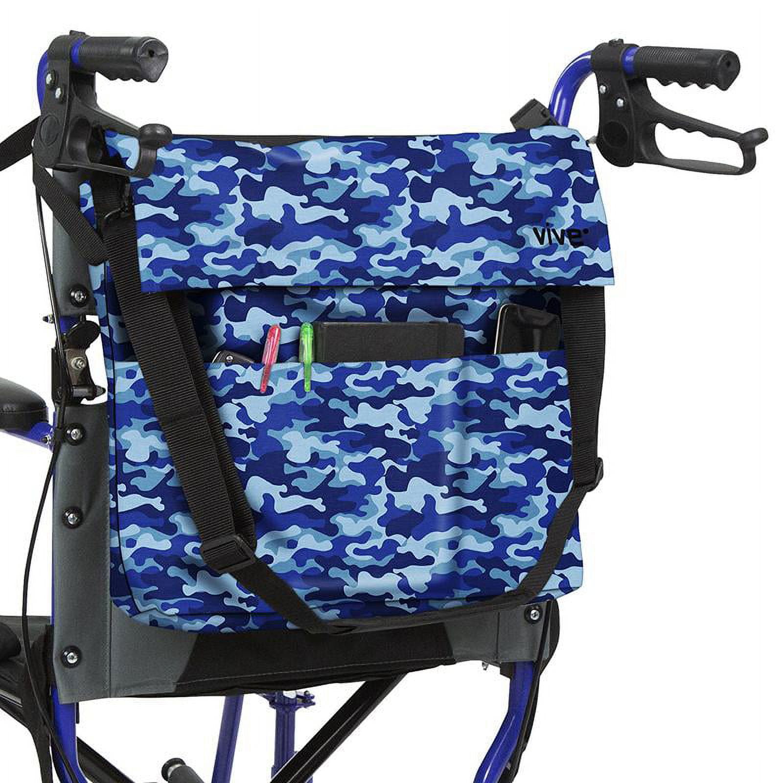 Vive XL Wheelchair Bag - Waterproof, Scratch-Resistant, Double-Stitched,  Machine Washable Accessory for Adults, Seniors, 15 Colors - Storage Walker