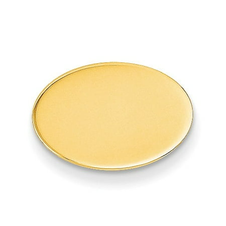 14k Yellow Gold Engravable Tie Tac