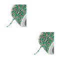 thumbnail image 4 of Bewildely Cadena de acero inoxidable con cuentas de esmalte de colores para joyería DIY y cadena de fabricación de moda acero + verde Acero+Verde 2Conjunto, 4 of 6
