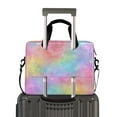 thumbnail image 2 of 16" Laptop Briefcase for Work Travel Laptop Shoulder Bag Carrying Handbag Laptop Case Pastel Rainbow Tie-dye, 2 of 8