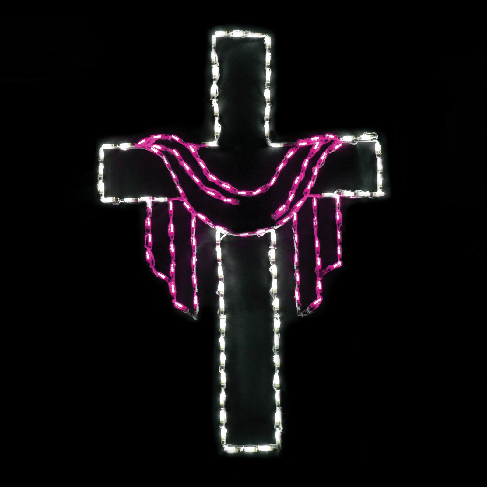 48 in. LED Small Cross Display 135 Bulbs