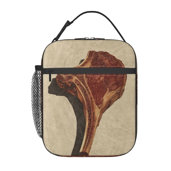A Meat Lunch Bag Portable Thermal Lunch Box for Men and Women