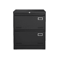 thumbnail image 4 of Tcbosik 17.7"W Lateral File Cabinet with 2 Drawers, Locking Metal File Cabinet for Home Office Legal Letter A4, Black, 4 of 9
