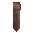 thumbnail image 2 of Jacob Alexander Men's Woven Dotted Motif Grid Pattern Slim 2.5 inch Width Neck Tie - Blue Copper, 2 of 7