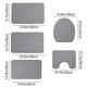 thumbnail image 3 of Juego de alfombras de baño de espuma, con forro polar grueso y suave, absorbentes y lavables a máquina, con base antideslizante para mayor seguridad en la ducha (Gris)., 3 of 9