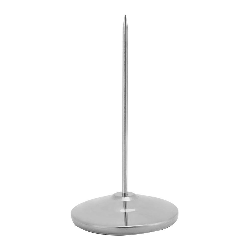 Tebru Receipt Straight Holder,Stainless Steel Straight Paper Memo