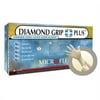 MICROFLEX DIAMOND GRIP PLUS LATEX GLOVES SIZE M