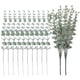 thumbnail image 1 of GOOHOCHY 1 juego de hojas artificiales de eucalipto, tallo de eucalipto artificial, simulación de planta verde, 1 of 8