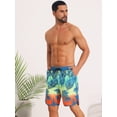 thumbnail image 2 of DARING DIVA Men's Swimming Elastic Liner Drawstring Beach Shorts with Pocket 36 Light Blue, 2 of 6
