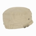 thumbnail image 3 of WITHMOONS Cadet Cap Cotton Vintage Distressed Washed Hat CR4267 (Beige), 3 of 4