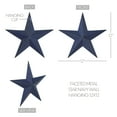 thumbnail image 5 of VHC Brands Patriotic Faceted Metal Star Navy Wall Hanging 12x12, Independence Day Decor, American Star Design, Distressed Appearance Metal Wall Hanging, Star Shape, Country, Navy, 5 of 6