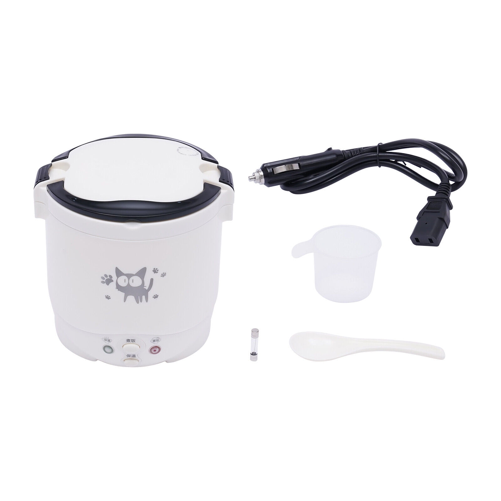 Mini Rice Cooker Car Truck Soup Porridge Cooking Pot Food Steamer Heating  1L 12V